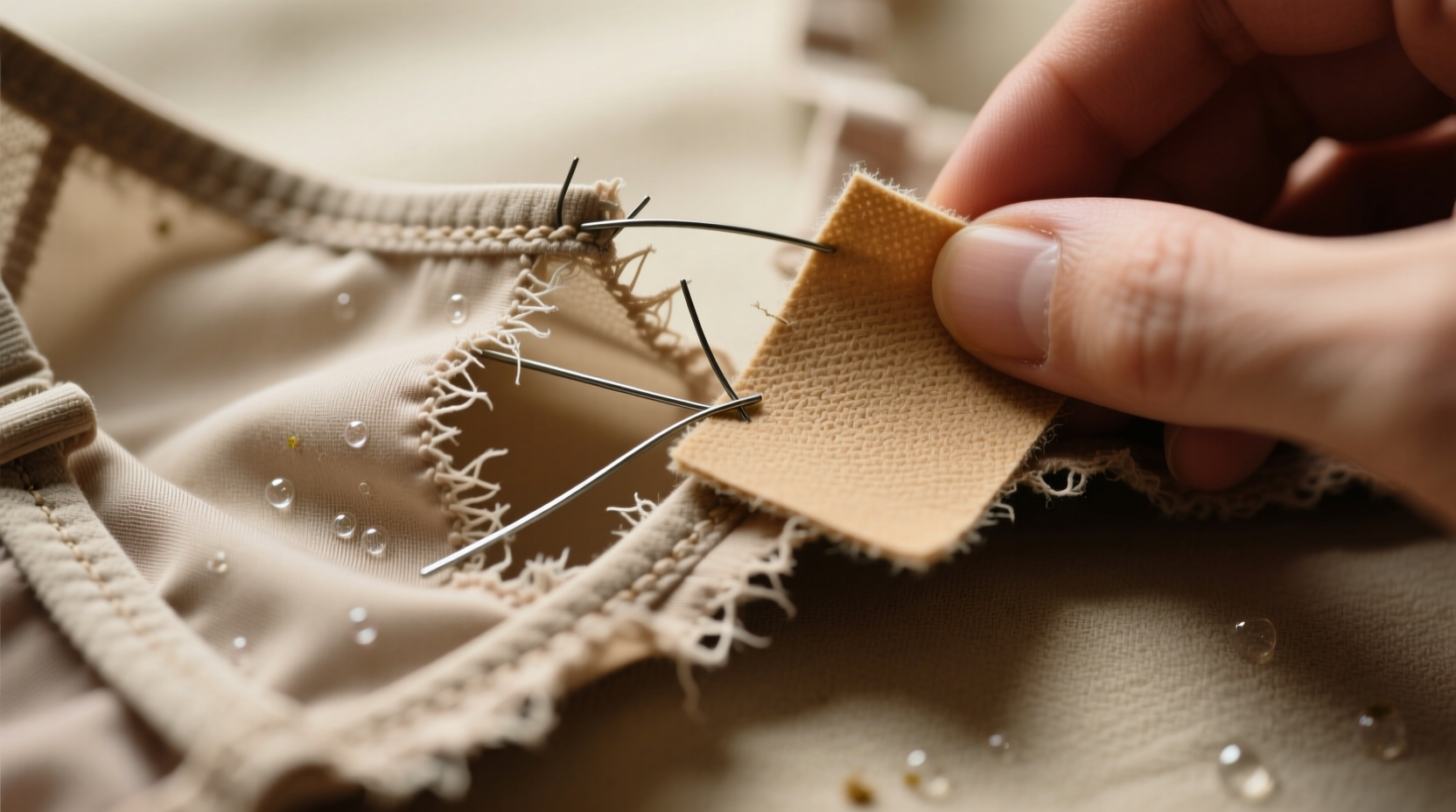 patch a torn or damaged underwire bra with moleskin