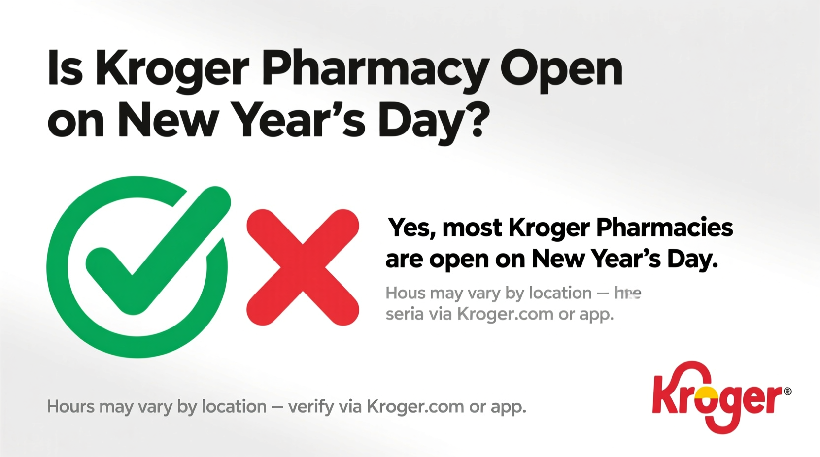 is kroger pharmacy open on new years day