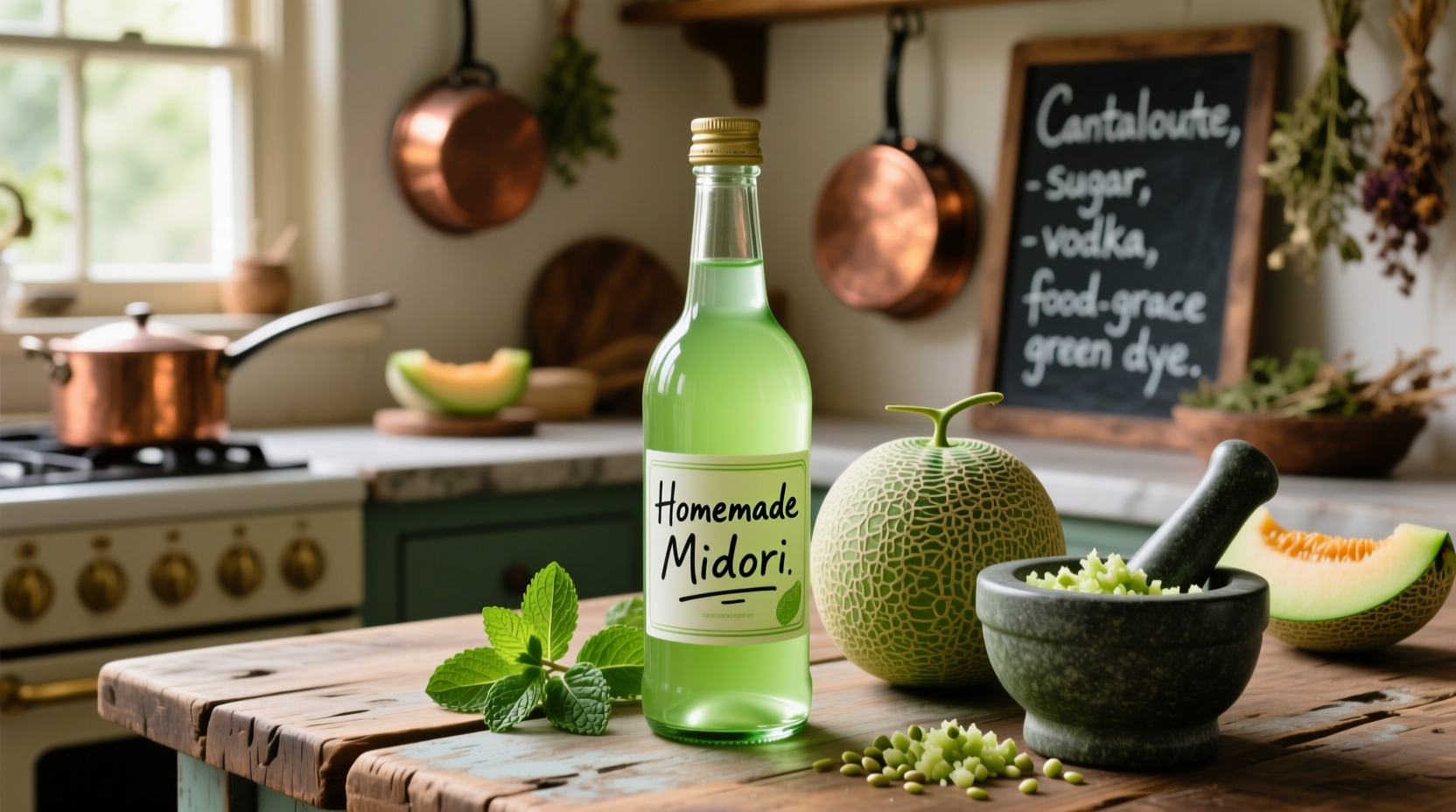 diy melon liqueur homemade midori recipe for cocktails