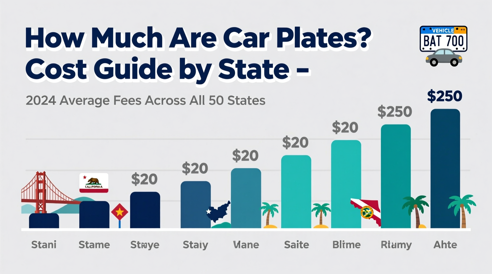 how much are plates for a car