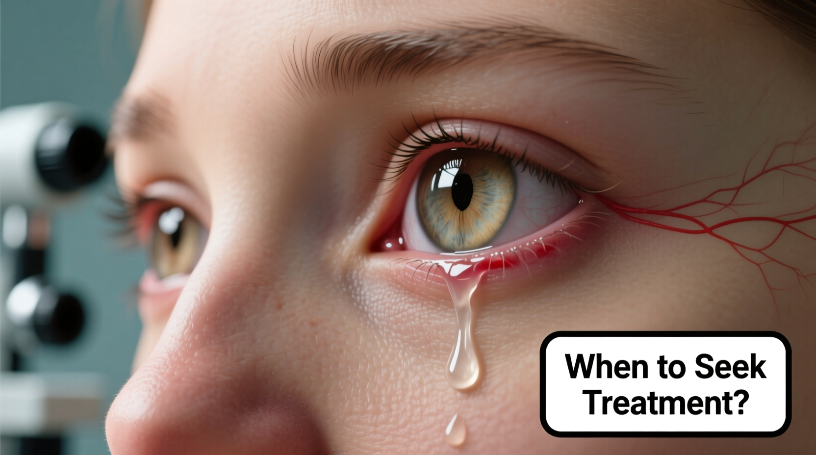 cat eye tearing in one eye causes treatment when to worry