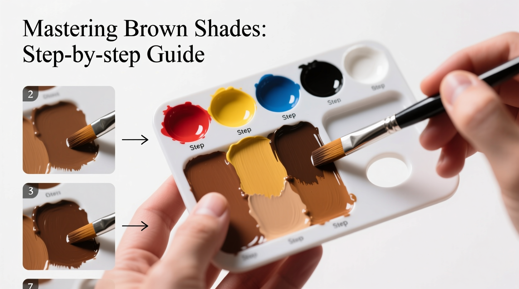 mastering color mixing step by step guide on how to make brown shades easily