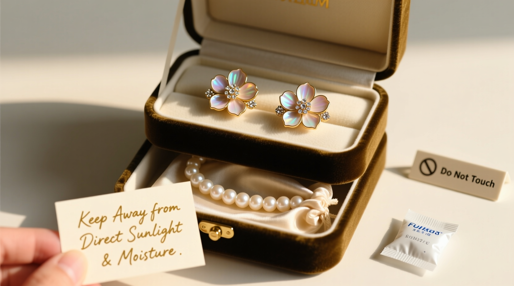 expert tips for safely storing delicate camellia and pearl earrings to prevent damage