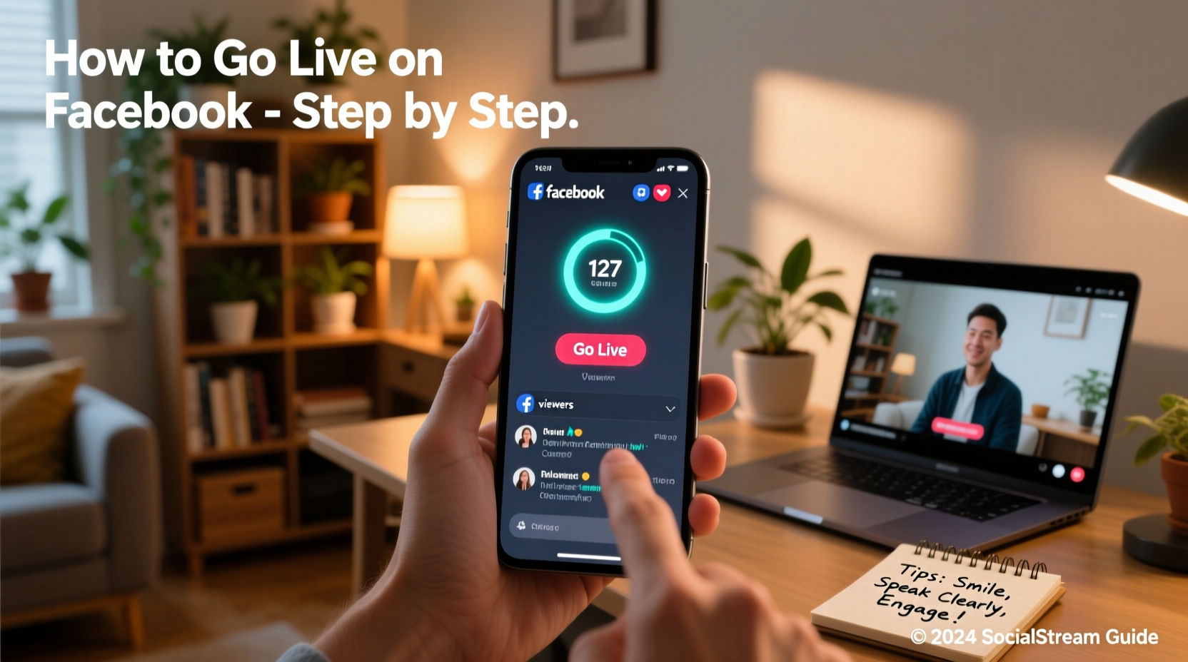step by step guide to going live on your facebook page for engaging streaming sessions