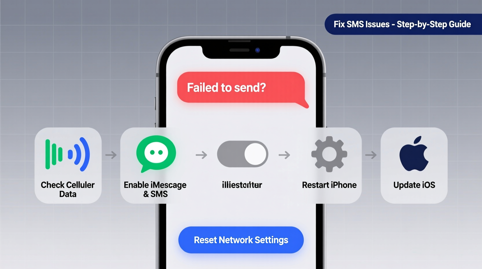 iphone texts not sending troubleshoot fix sms issues
