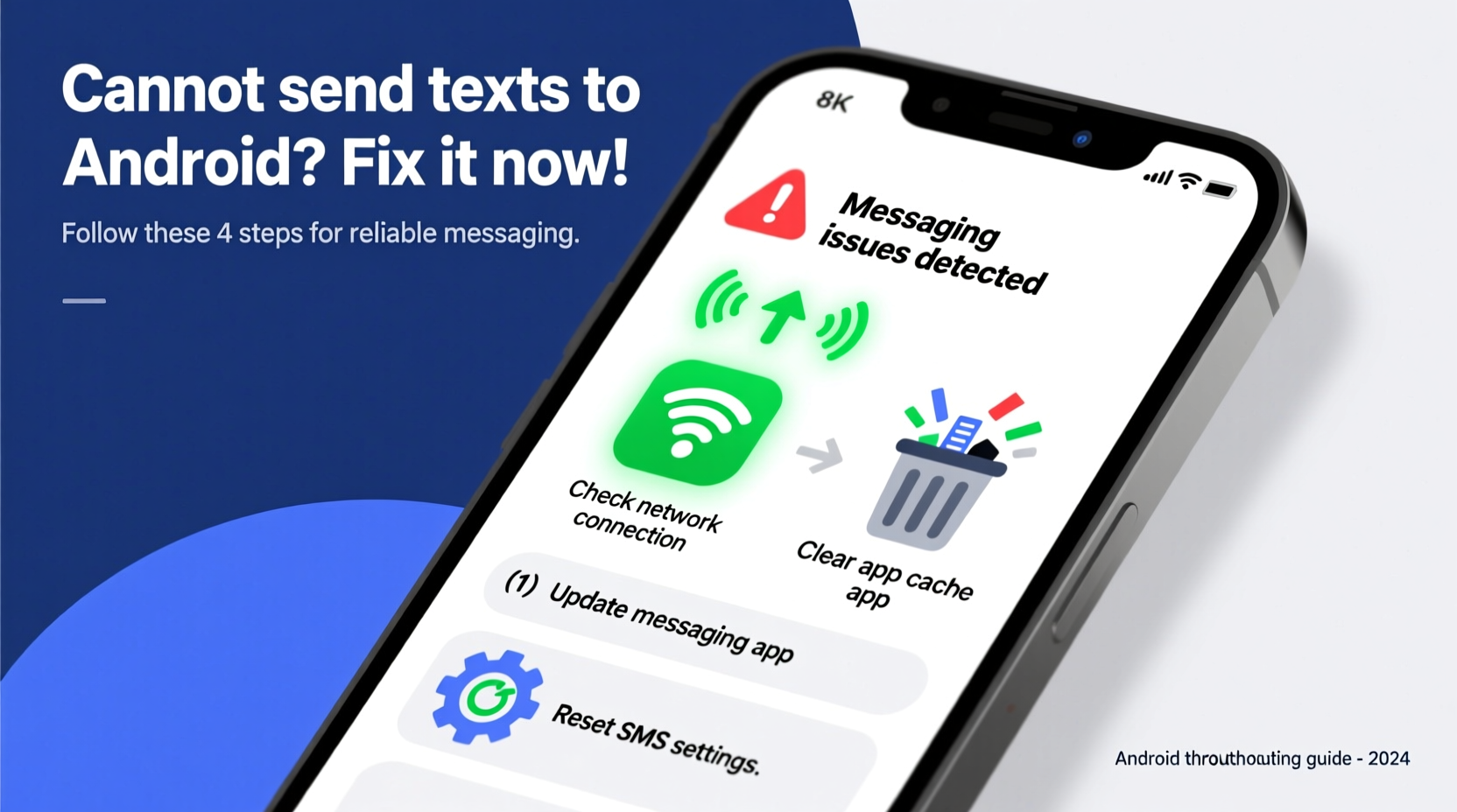 cant send texts to android troubleshoot messaging issues