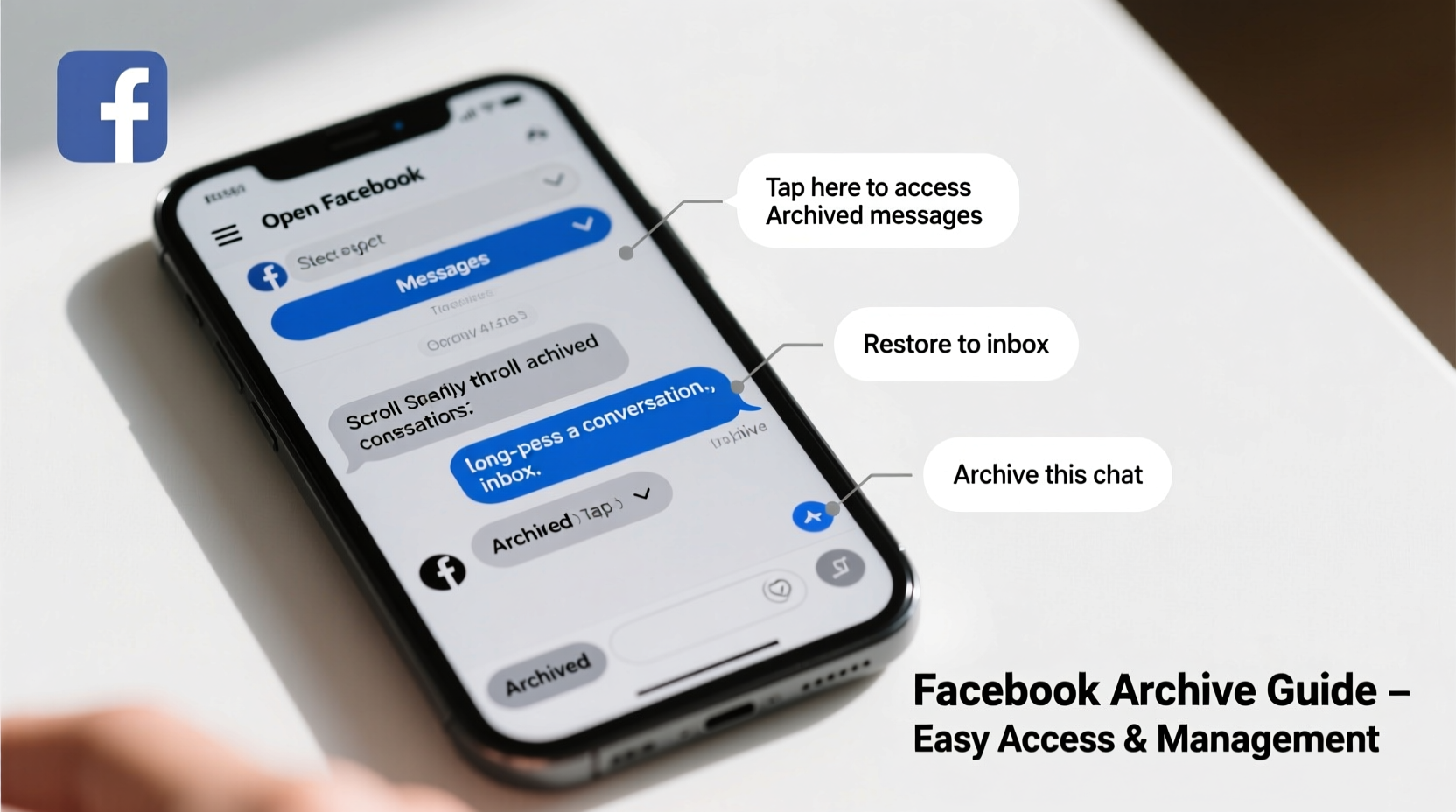a step by step guide to access and manage archived facebook messages easily