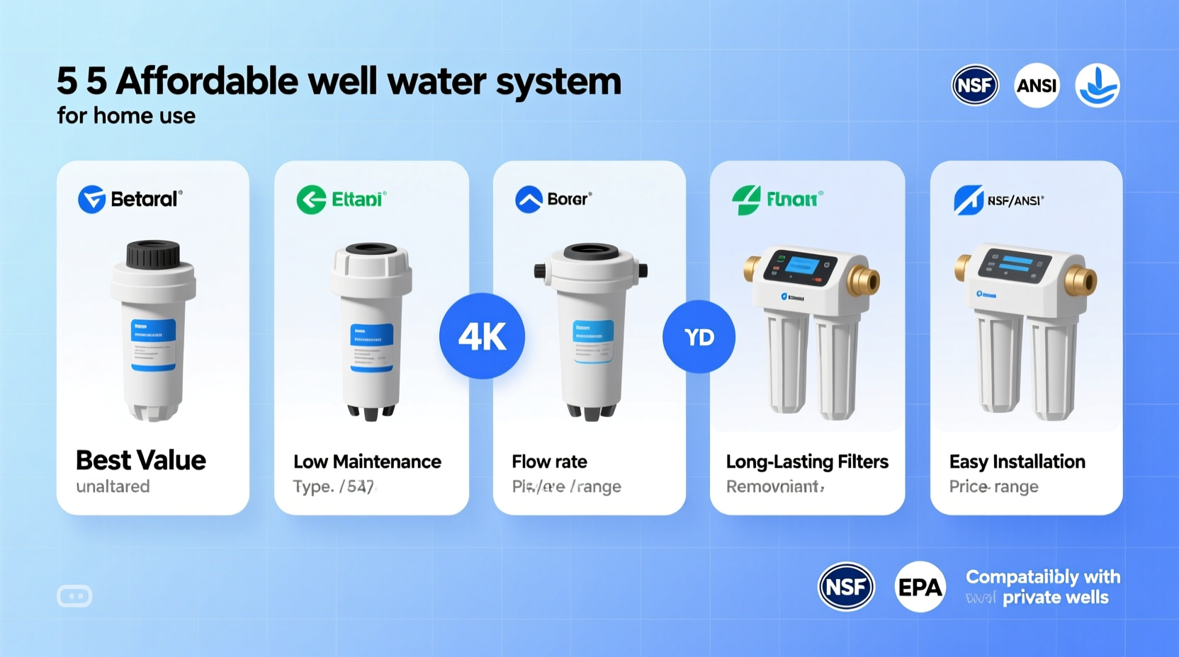 affordable choices for the best well water filter system