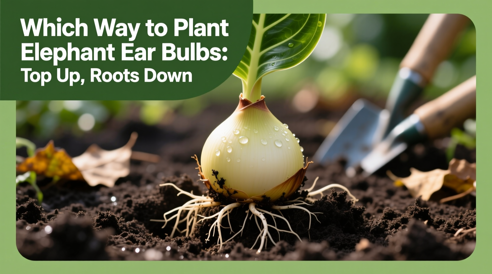 Which Way to Plant Elephant Ear Bulbs: Top Up, Roots Down