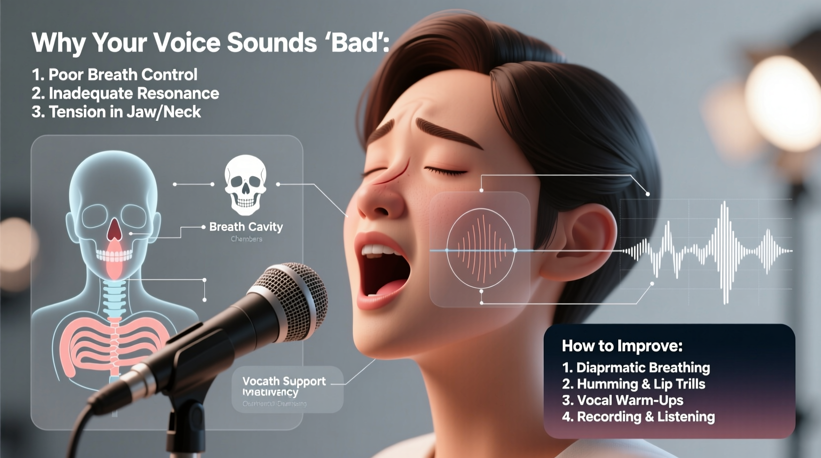 why does my singing voice sound bad reasons how to improve