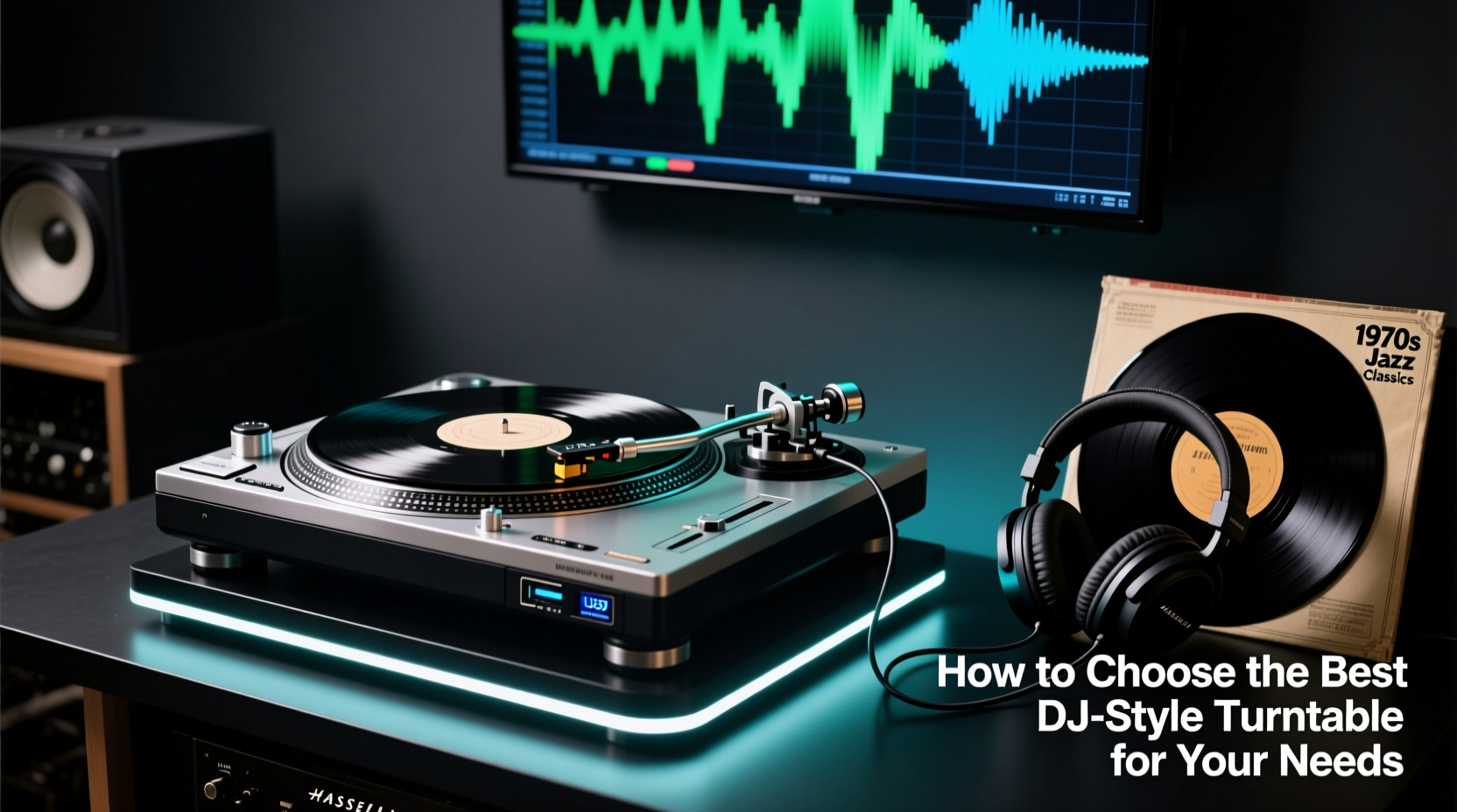 dj stile turntable record player 1pice