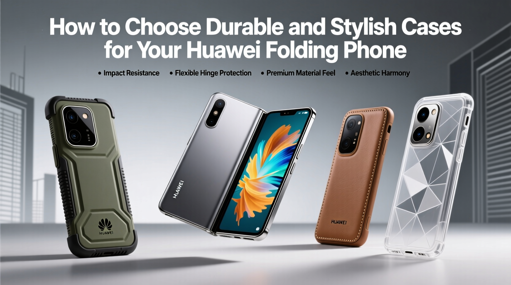 how to choose durable and stylish cases for your huawei folding phone a complete guide