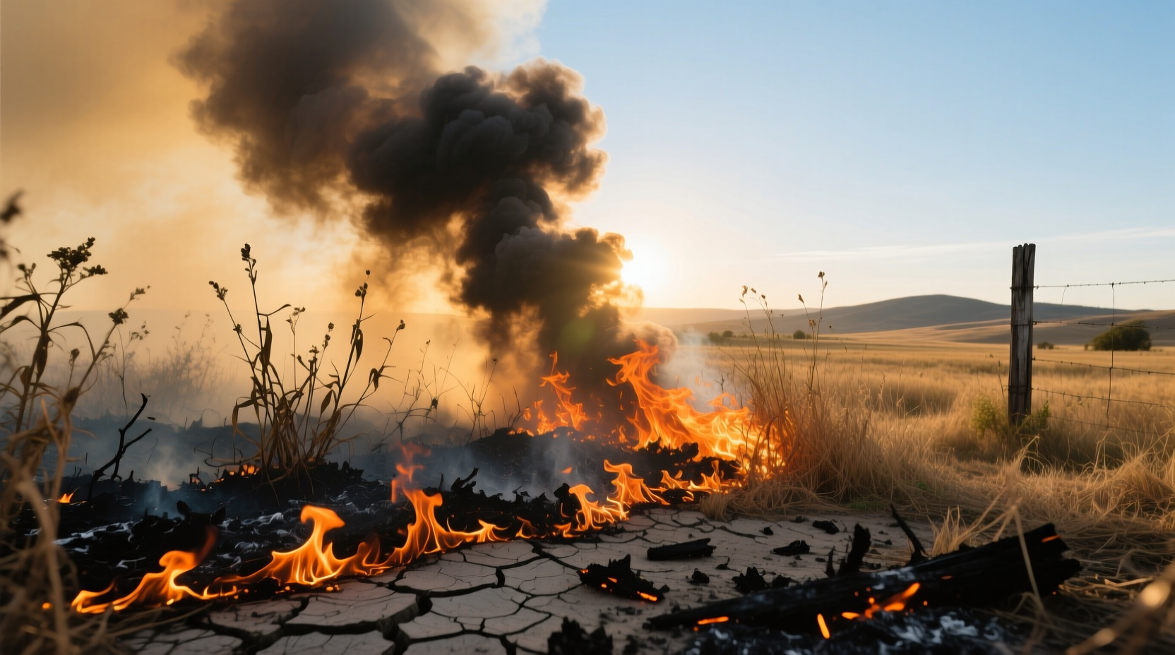 burn weeds