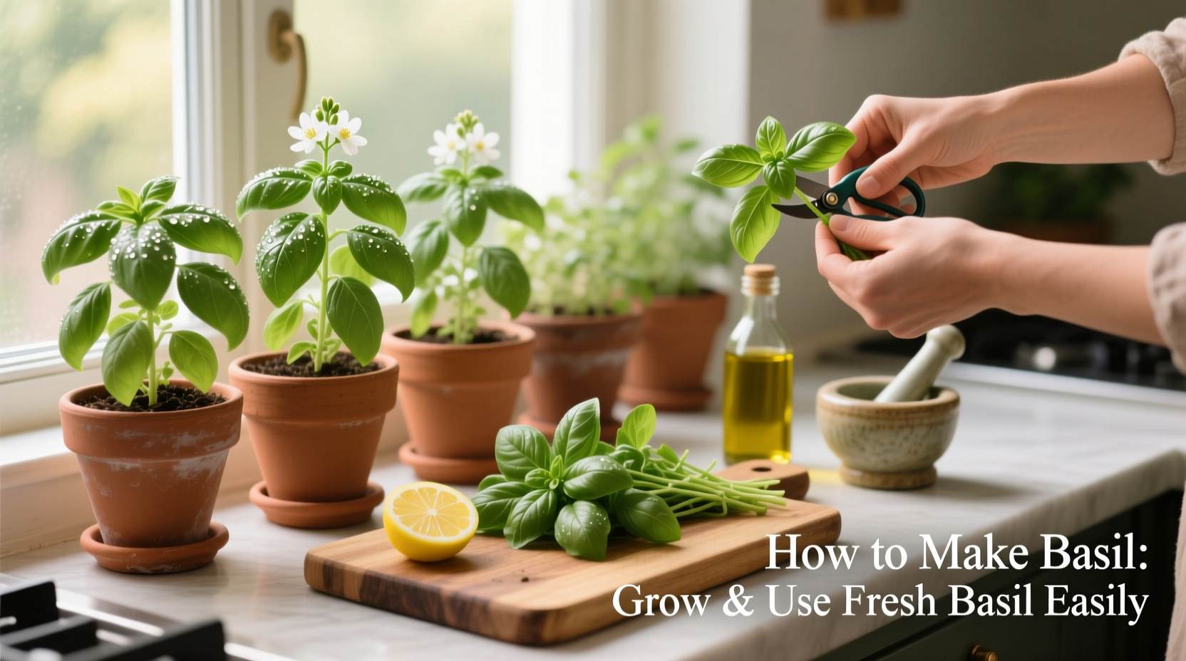 how to make basil