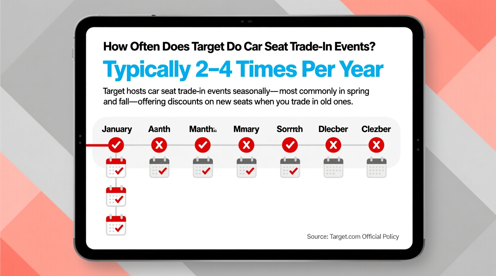 how often does target do the car seat trade in