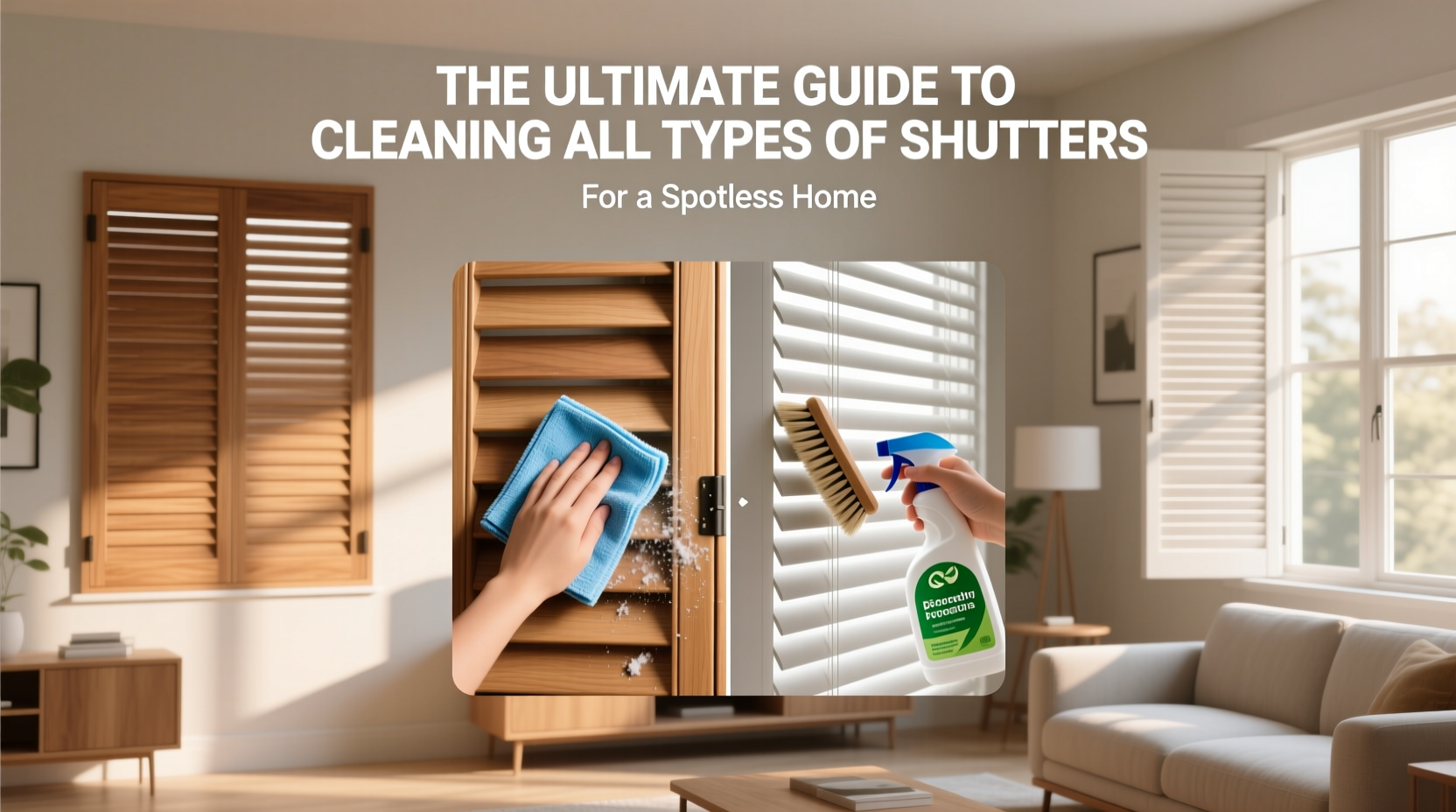 the ultimate guide to cleaning all types of shutters for a spotless home
