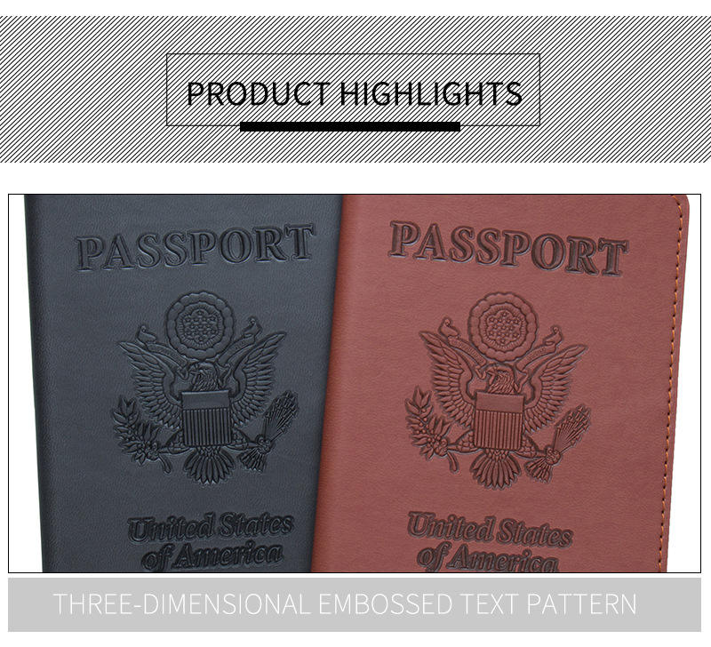 Custodia Per Passaporto, Portafoglio Per Passaporto, Porta - Foto 3