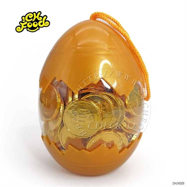 Small Gold Coin Chocolate In Tiger Cartoon Bottles