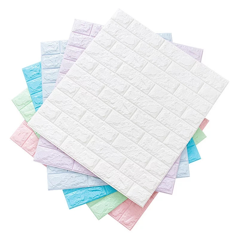 Waterproof DIY Art Decor Interior PE Foam Wallpaper 3D Wallpaper Brick 77cm