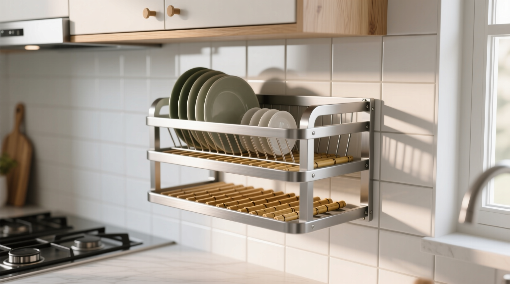 diy the ultimate countertop saving dish rack