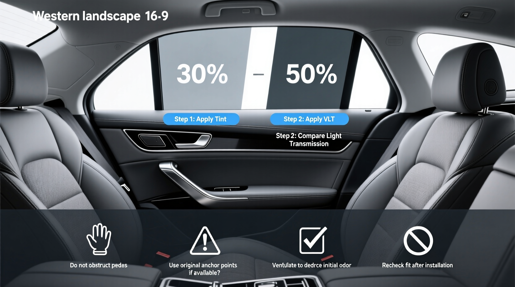 Car Window Tint 30 vs 50 Buying Guide: How to Choose