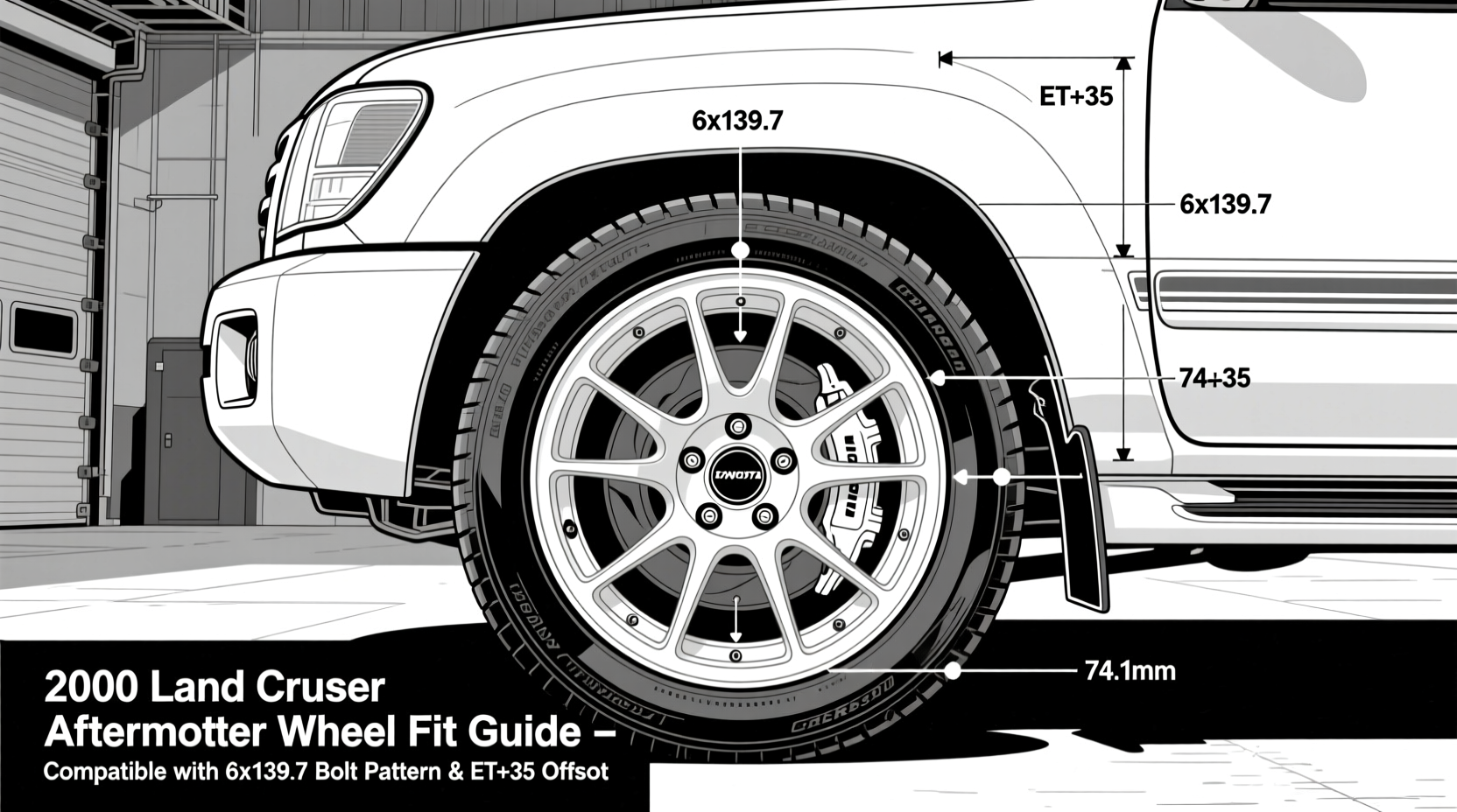 2000 land cruiser aftermarket wheel fit