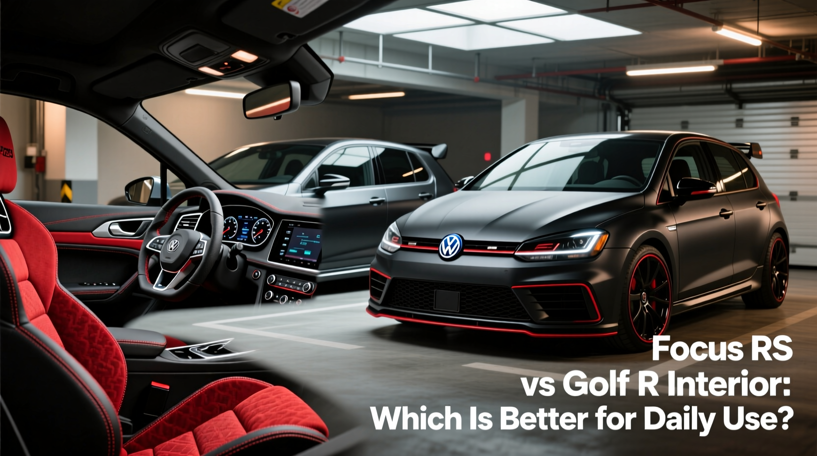focus rs vs golf r interior