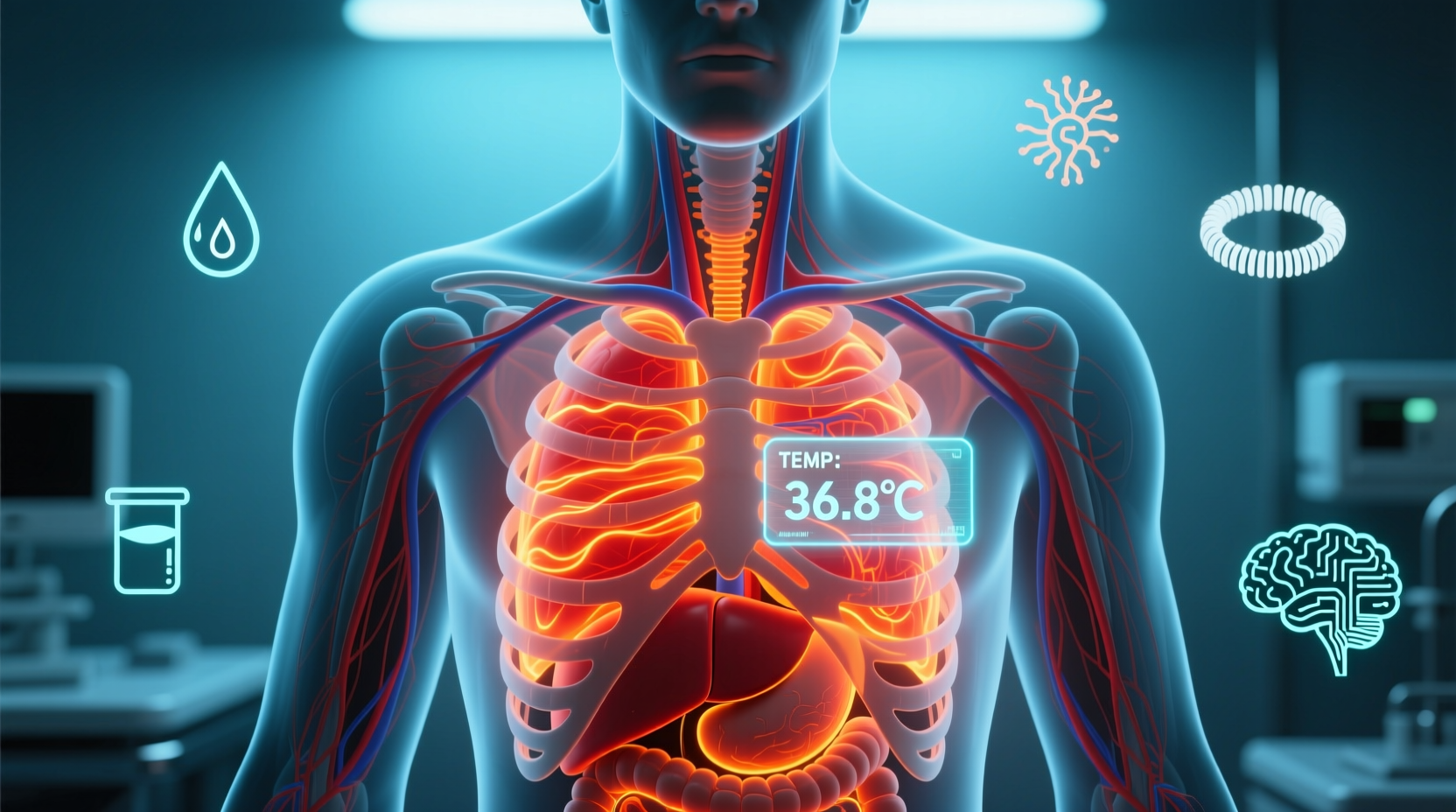 feeling hot inside but no fever possible causes relief