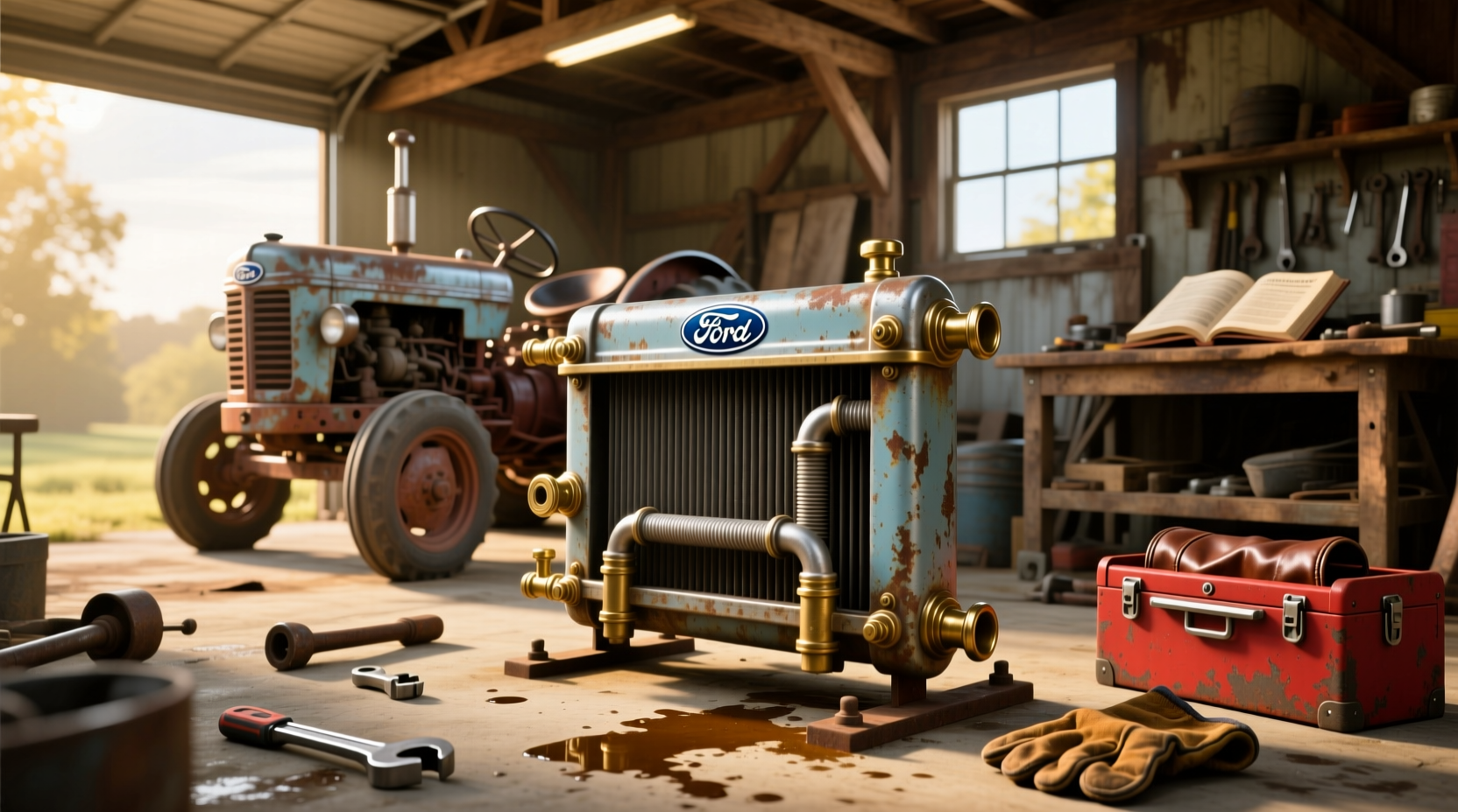 8n ford tractor radiator guide replacement tips