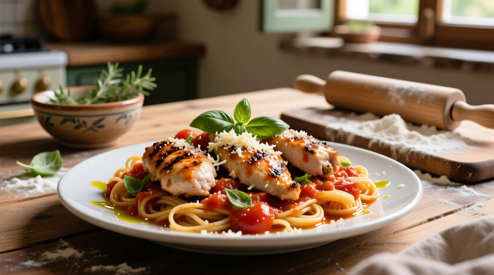 chicken and tomato pasta