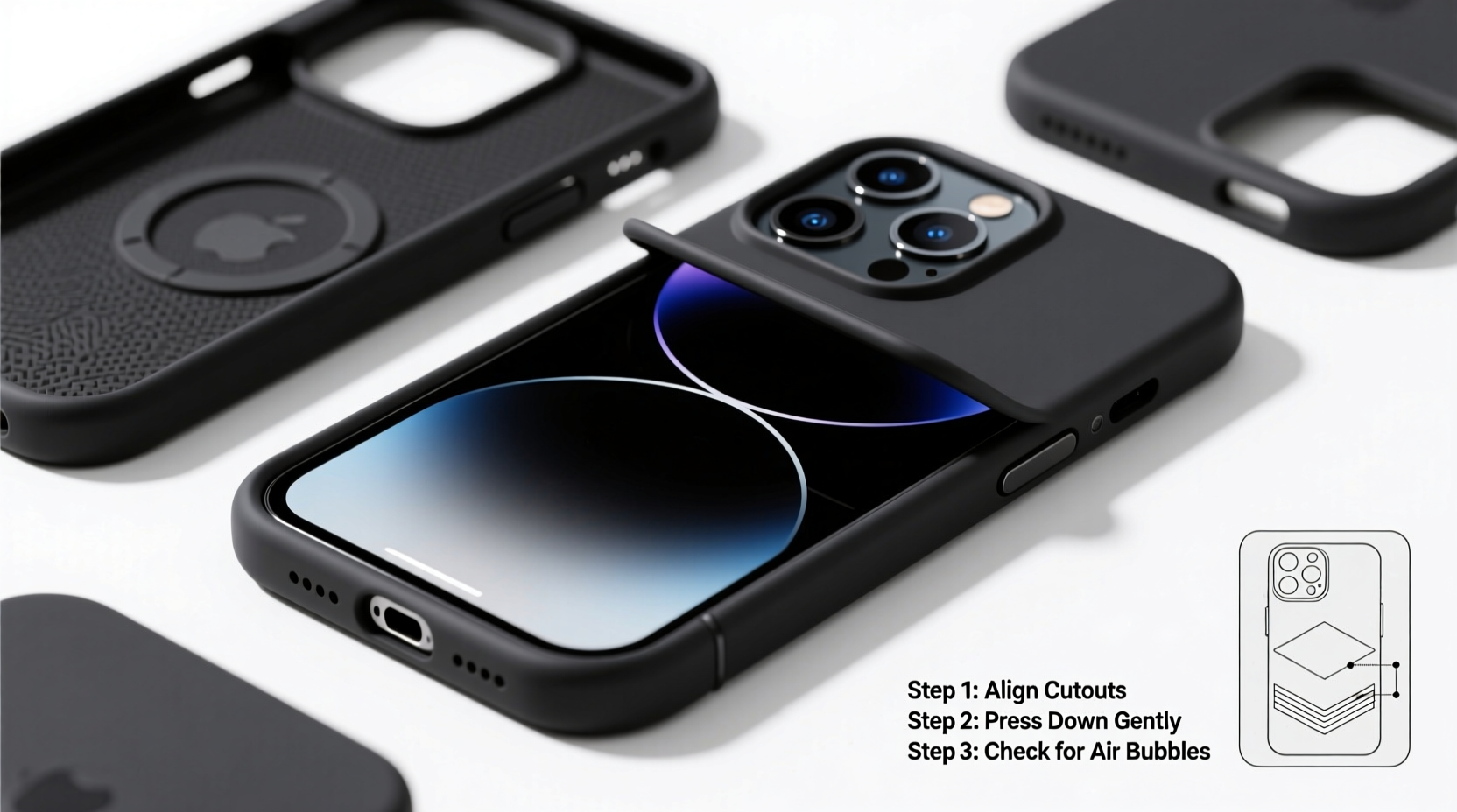 step by step guide to installing a soft anti shock iphone back cover for maximum protection
