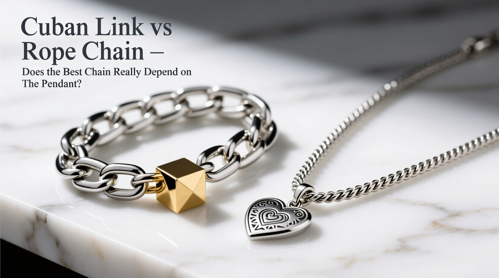 cuban link vs rope chain does the best chain really depend on the pendant