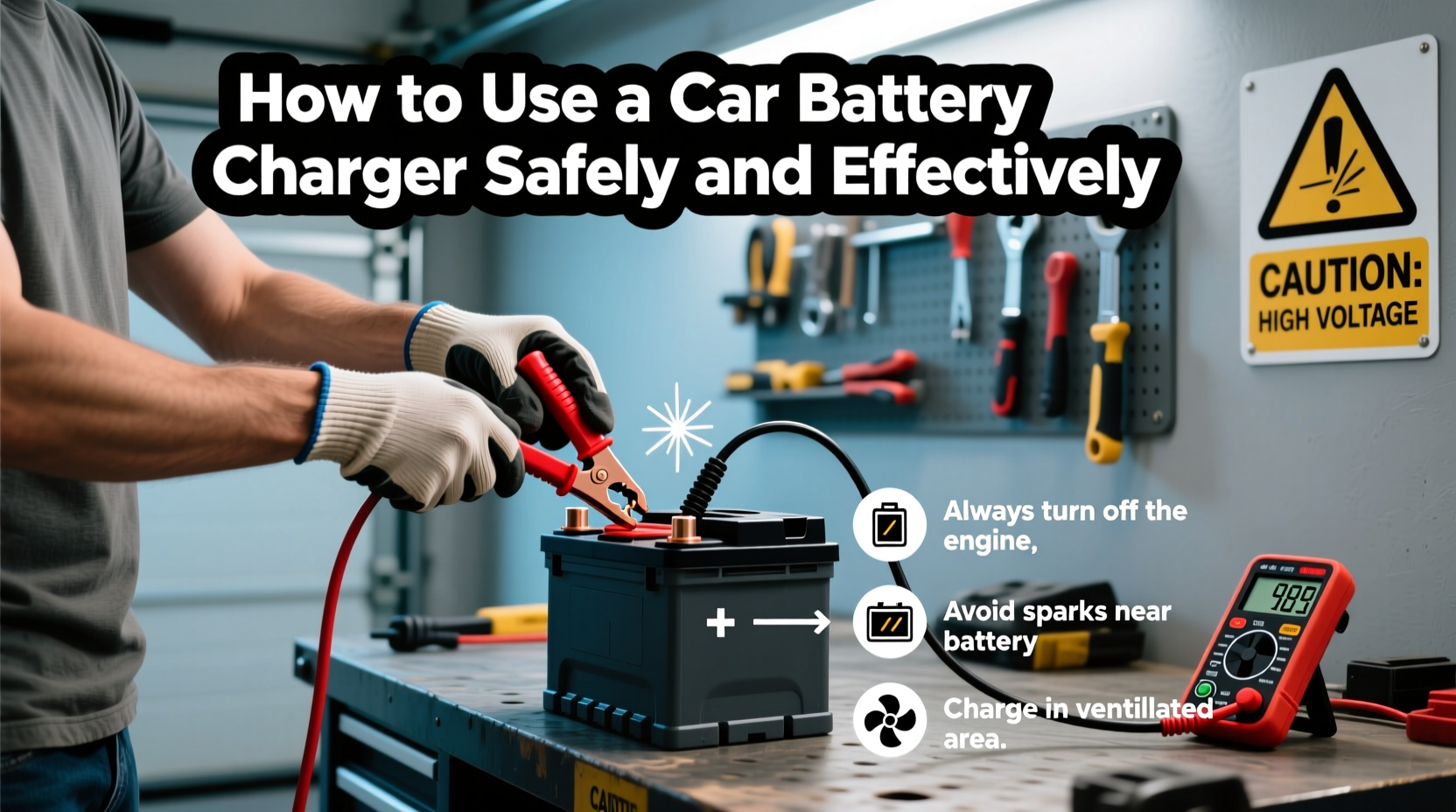 how do you use a car battery charger