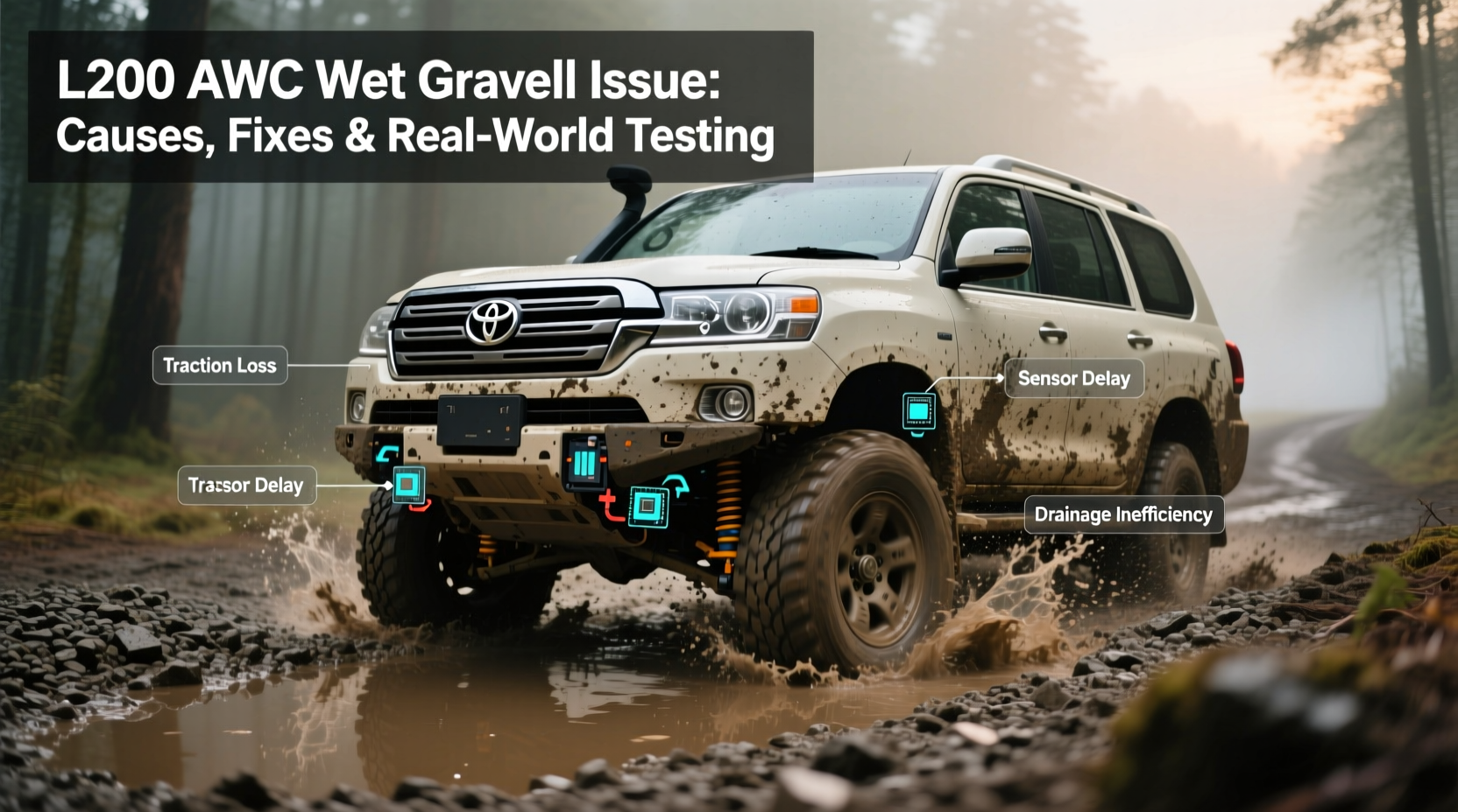 l200 awc wet gravel issue