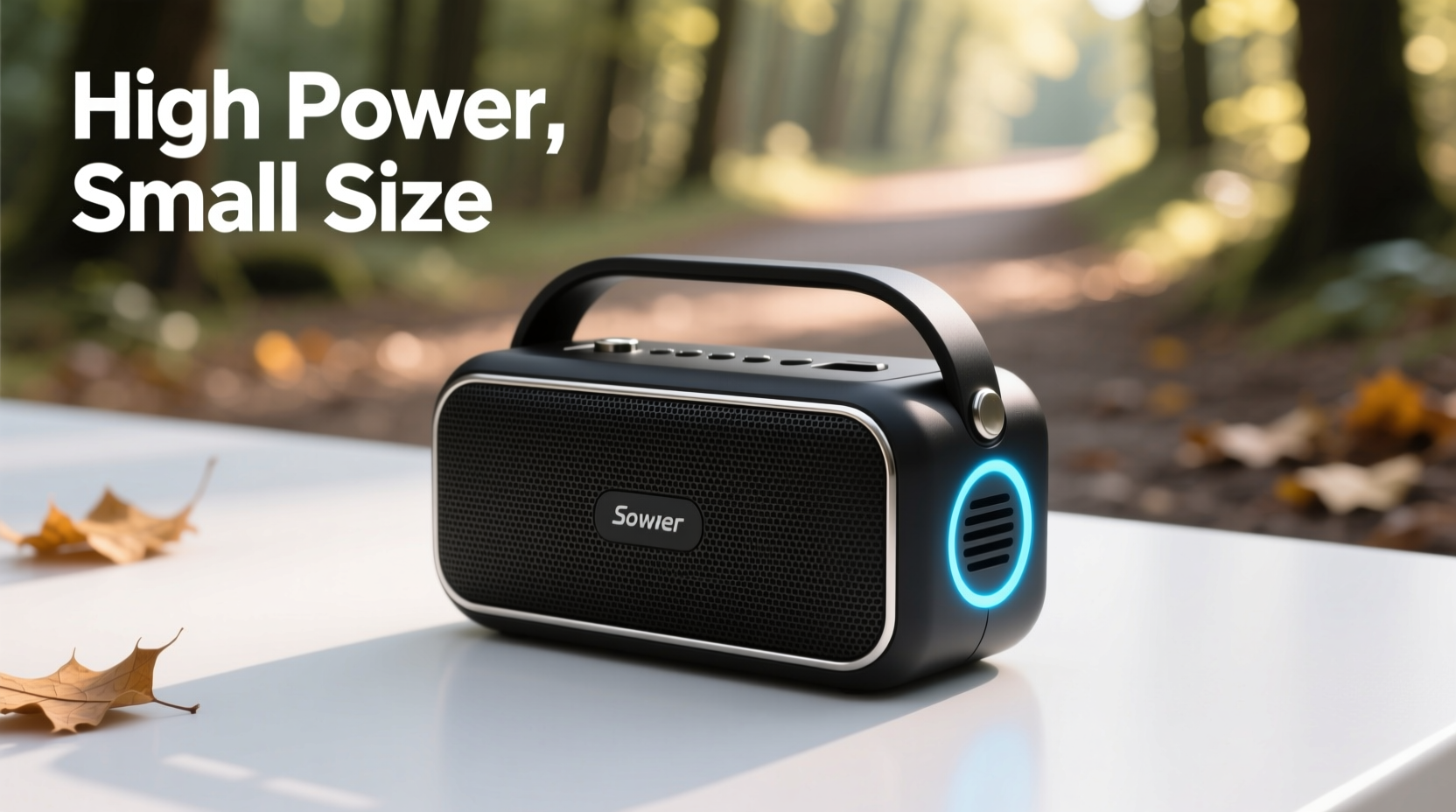 small and high power speaker use battery