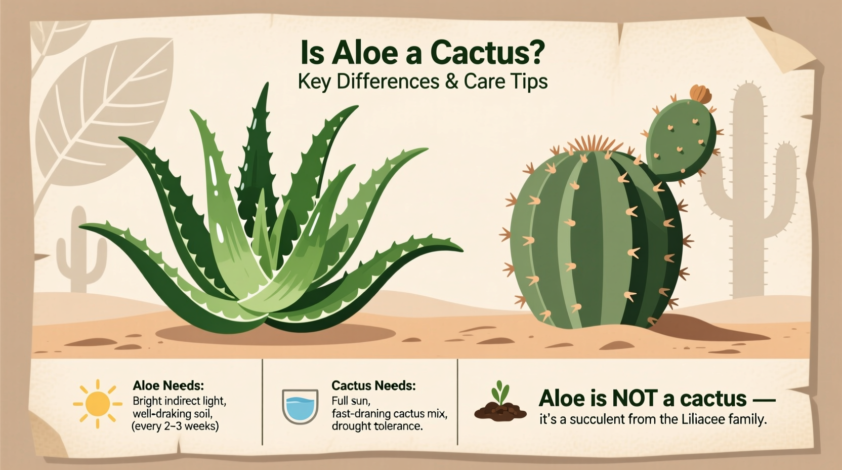 Is Aloe a Cactus? Key Differences & Care Tips