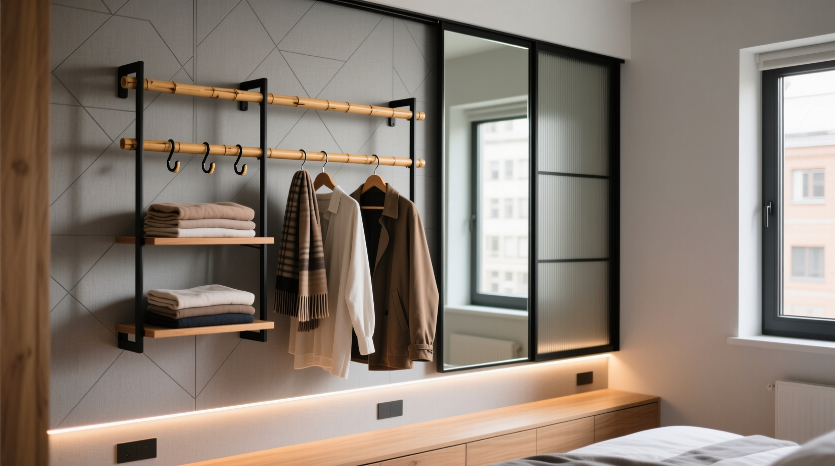 creative and space saving ways to hang clothes in small spaces without clutter