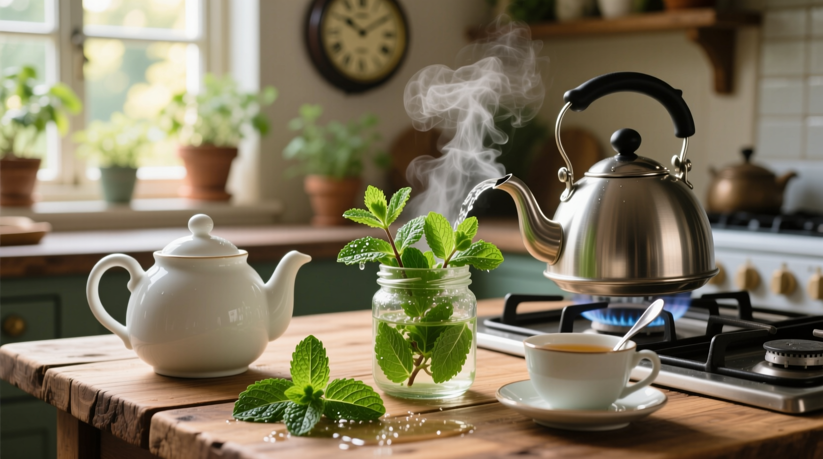 how to make mint tea