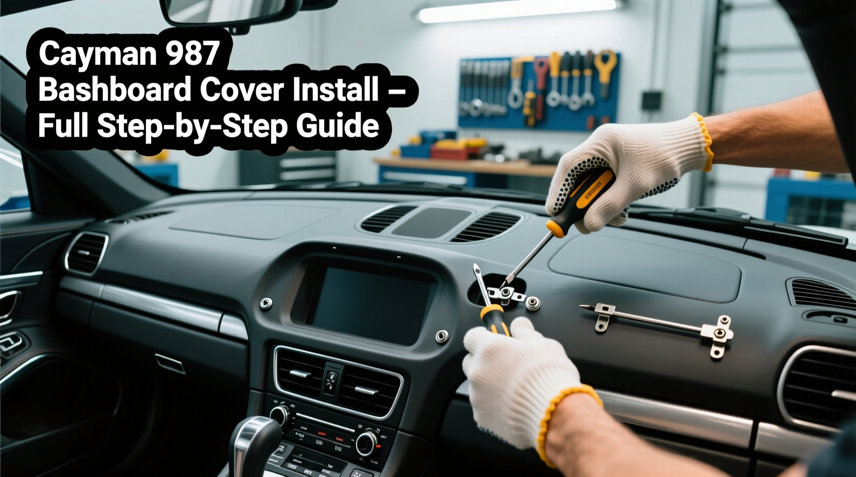 cayman 987 dashboard cover install