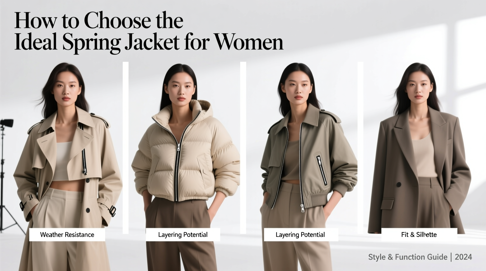 how to choose the ideal spring jacket for women a complete style and function guide