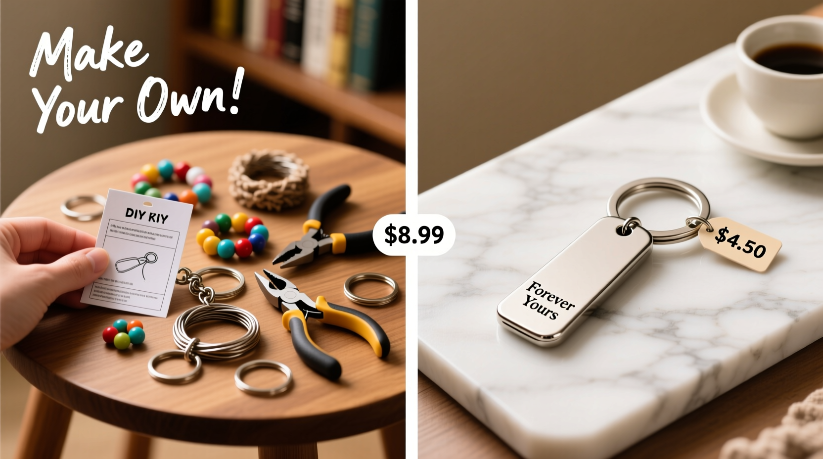 diy keychain kit vs premade is the extra effort really worth it price customization more