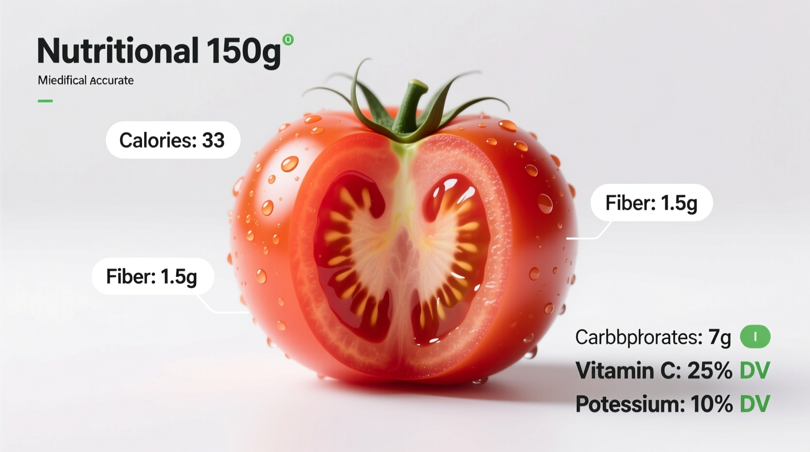 calories in medium tomato