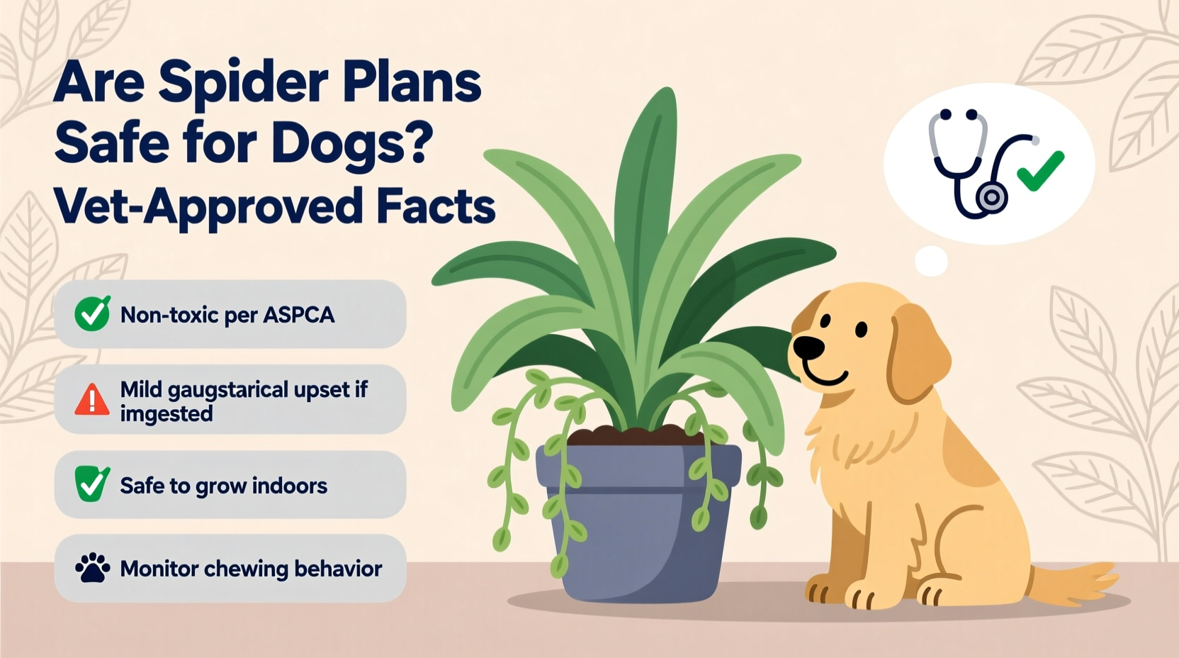 are spider plants safe for dogs