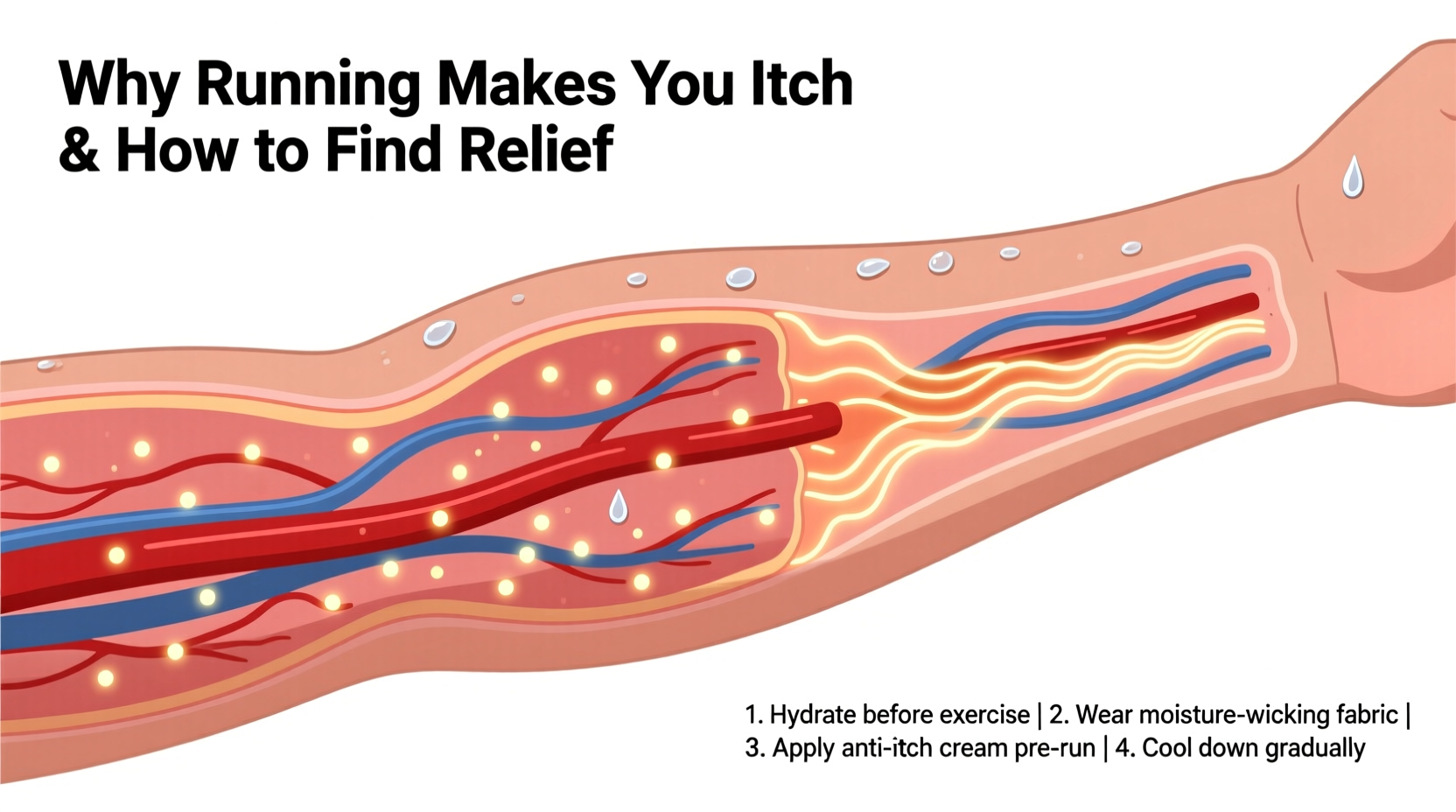 why does running make me itch causes relief tips
