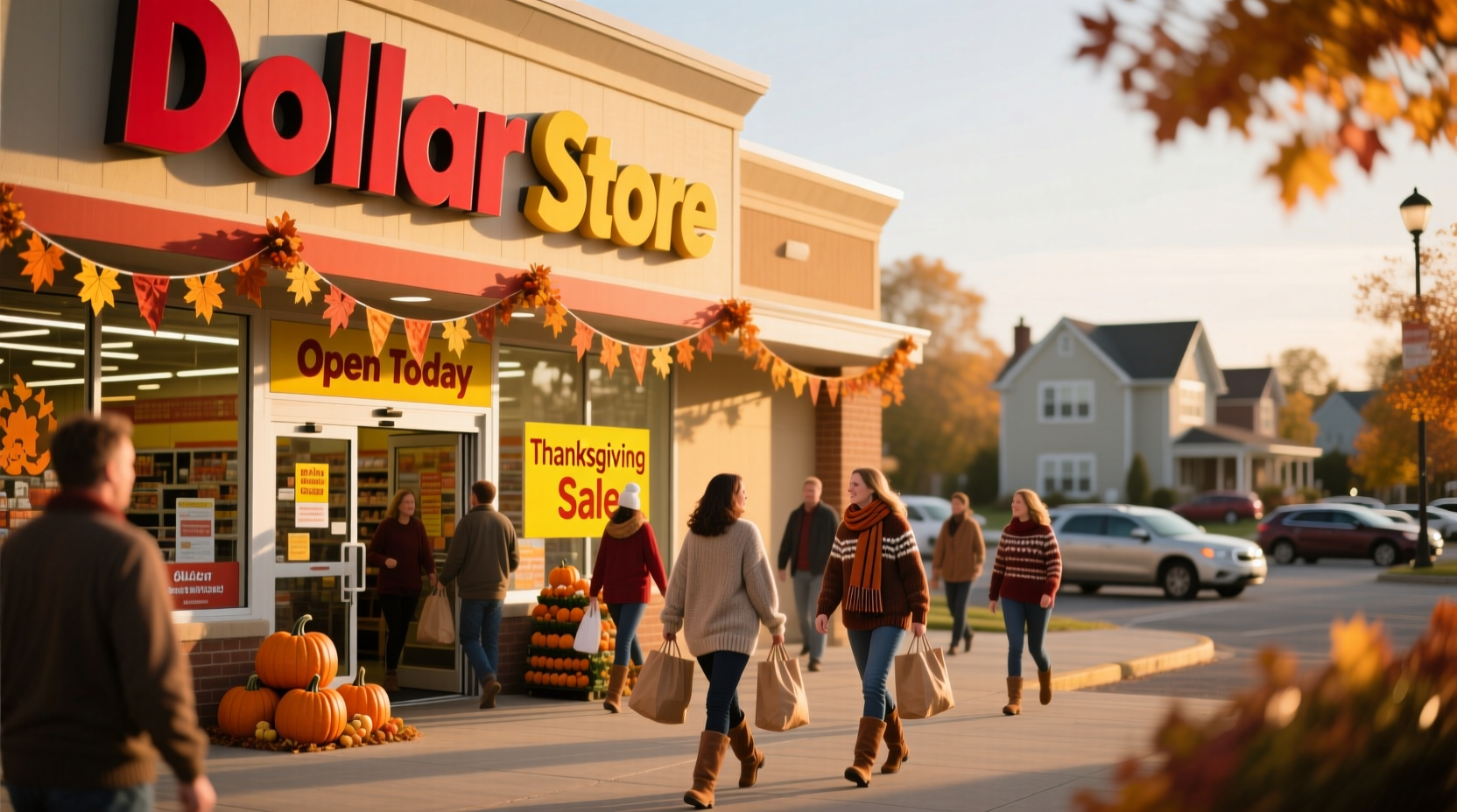 is the dollar store open on thanksgiving day