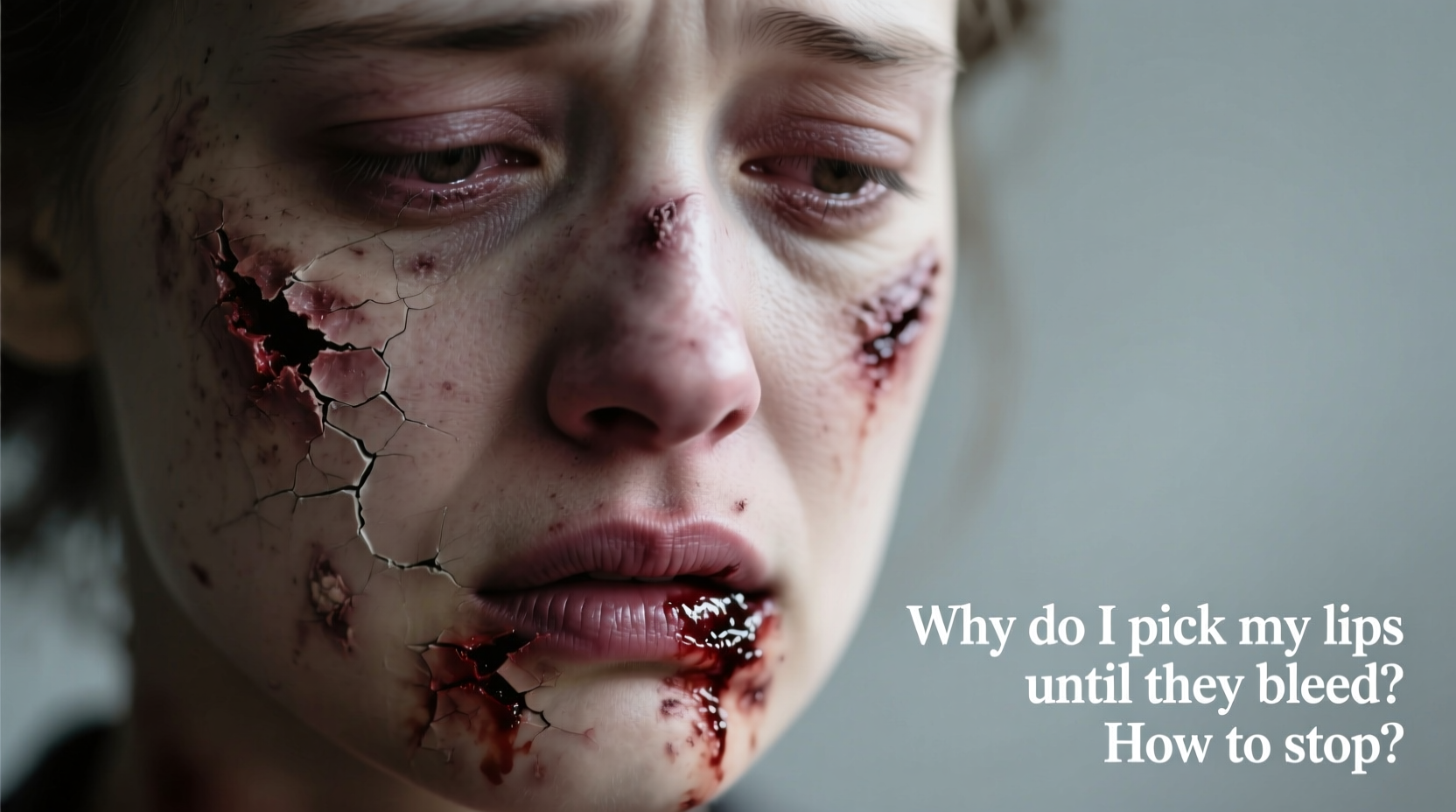 why do i pick my lips until they bleed causes how to stop