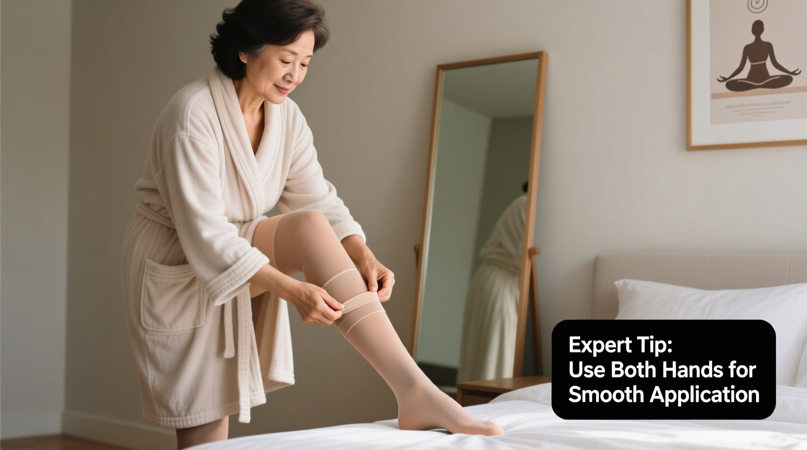 expert tips for easily putting on support hose without struggle