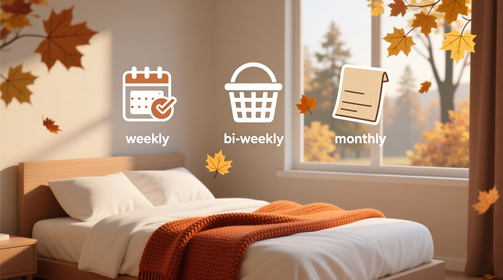how often to wash sheets in fall