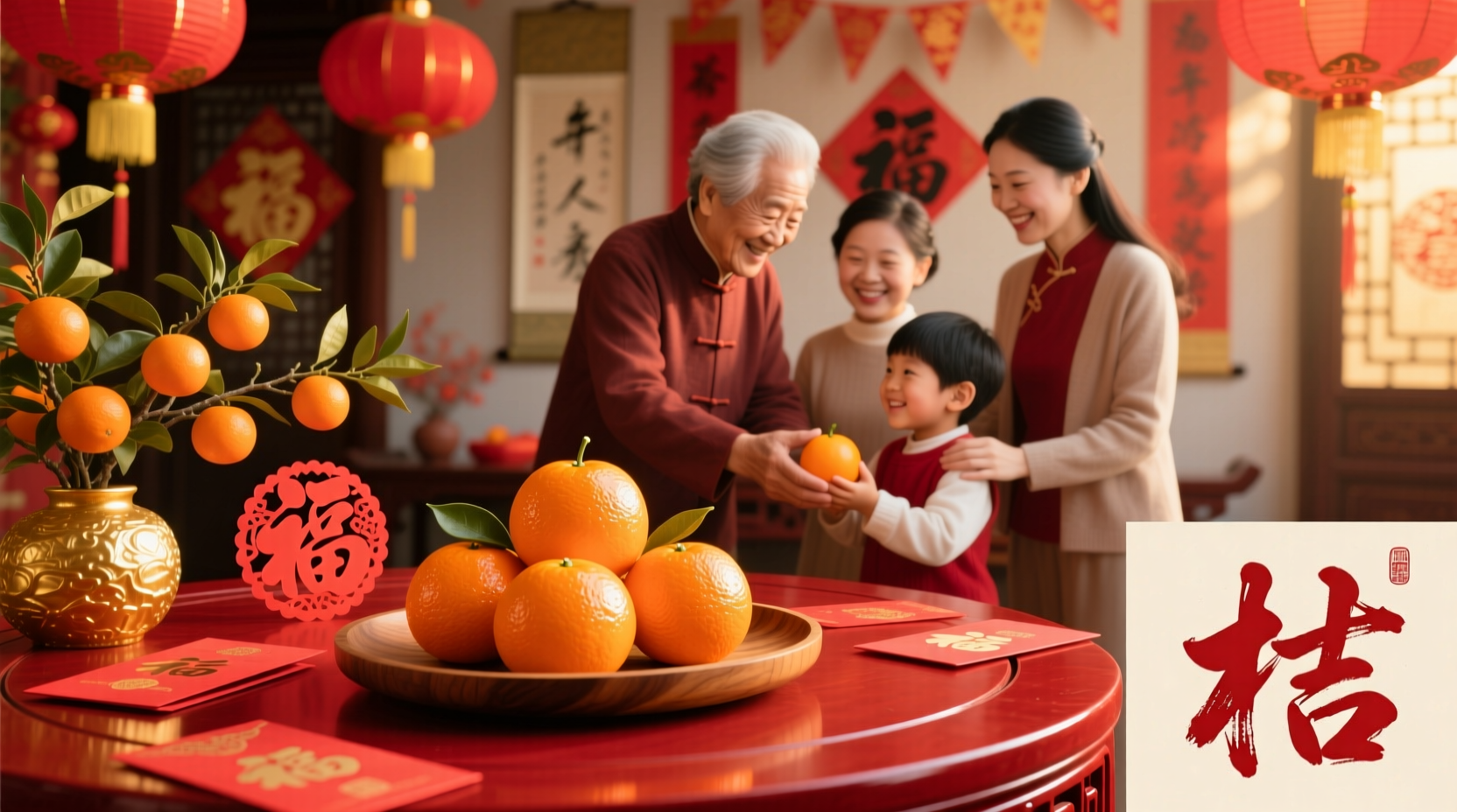why do you give oranges at chinese new year