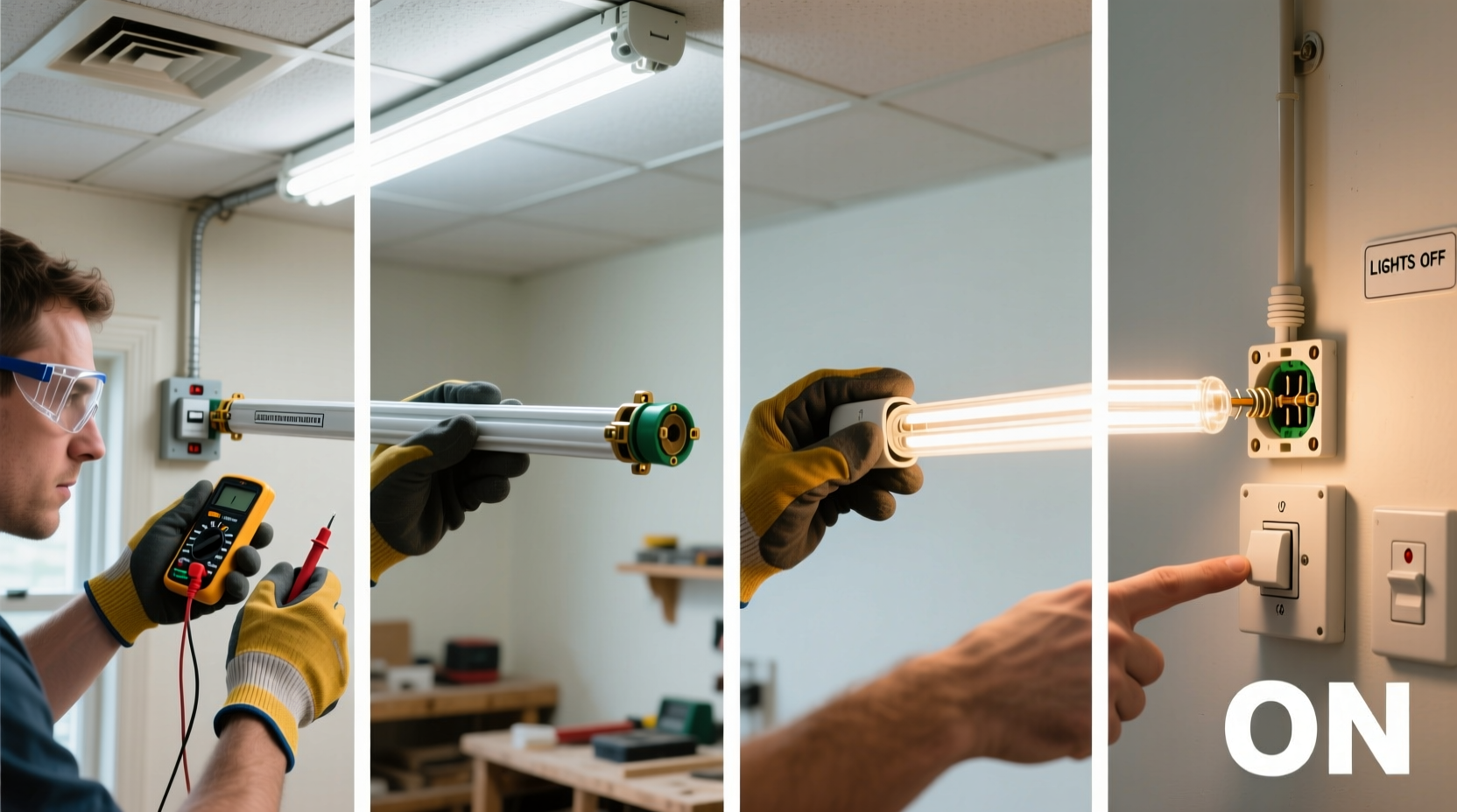 step by step guide safely removing and replacing tube lights without damage